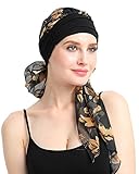 FocusCare weiche Womens Turban Kopftuch Kopf wickelt für Krebs 100% Bamb