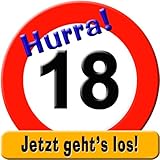 Riesenschild Schild 18 Jahre MIT Vollgas V