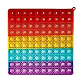 10x10 XXL 100 pop it mit Zahlen，pop it Set unter 10 Euro，Fidget Toy pop it，pop it XXL，pop it groß，riesen pop it，XXL pop it Fidget Toy，Big pop it，Regenbogen Q