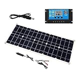 Springhua. 100W 18V Dual USB Sonnenkollektor-Ladegerät + 20 PWM Solarsteuerpult for Boots-Auto-Home Camping Wandern 20