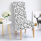 1/2/4/6 Stück Gedruckt Zurück Stuhlbezug Europa Stil Hohe Rücksitzbezüge Universal Für Home Hotel Party Bankett A13 1p