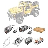 VSEG Motoren und Fernbedienung Set für Lego 42122 Technic Jeep Wrangler 4x4 Geländewagen, Upgrade Zubehör für Lego Technik 42122 (Nicht Enthalten Lego Modell)