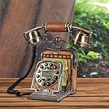 SXRDZ Continental Retro Antique-Telefone Kreative Home Mode Nette Zeichentrickfilm-Charakter Amerikanisches klassisches festes F