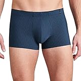 Schiesser Herren Long Life Soft Unterwäsche Short atmungsaktiv und hautfreundlich Boxershorts, blaugemustert, L