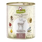 GranataPet Liebling's Mahlzeit Wild PUR, Nassfutter für Hunde, Hundefutter ohne Getreide & Zuckerzusätze, Alleinfuttermittel mit hohem Fleischanteil & hochwertigen Ölen, 6 x 800 g