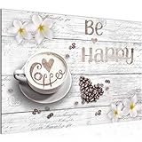 Bild Kaffee Küche Modern Wandbilder - Made In Germany - Holz Vintage Grau Flur 020615