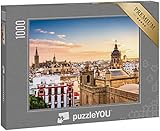 puzzleYOU: Puzzle 1000 Teile „Skyline der Altstadt von Sevilla, Spanien“