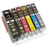 ESMOnline 6 kompatible XXL Druckerpatronen (6 Farben) als Ersatz für Canon PGI-580/CLI-581