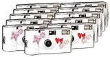 TopShot Love Hearts red Einwegkamera / Hochzeitskamera (27 Fotos, Blitz, 9+2 Pack)