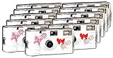 TopShot Love Hearts red Einwegkamera / Hochzeitskamera (27 Fotos, Blitz, 9+2 Pack)