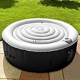 CosySpa energiesparende Whirlpool Abdeckung - Hochwertiges Whirlpool Zubehör | 2 Größen - Schutz gegen Regenwasser, Dreck und Blätter (1,25m, Grau)