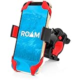 Roam Universal Premium Fahrradhalterung für Motorrad – Fahrradlenker, verstellbar, passend für iPhone X, iPhone 8 | 8 Plus, Galaxy S9, S8, S7, hält Handys bis zu 8,9 cm breit (rot)