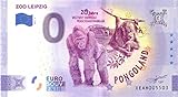 # 0 Euro Schein Deutschland 2021 · Zoo Leipzig · Pongoland · Souvenir o Null € Bank