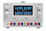 PeakTech Digtial Doppel Labornetzteil - Labornetzgerät 0-30V / 0-5A DC, stabilisiert, linear regelbar, 1 Stück, P 6210