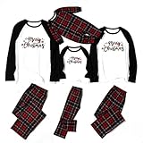 CHENPENG Passende Familie Weihnachten Pyjamas Set Urlaub Weihnachtsmann Nachtwäsche Xmas PJS Set Für Paare Familienurlaub,Men/L