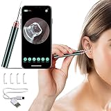 Seahelms Intelligenter visueller Ohrenschmalzentferner, kabelloses Ohr-Otoskop mit 5-Megapixel-Kamera und LED-Leuchten, Ohrenschmalzentferner für iPhone, iPad und Android-Smartphones (blau)