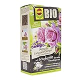 Compo BIO Rosen Langzeit-Dünger für alle Arten von Rosen, Blütensträucher sowie Schling- und Kletterpflanzen, 5 Monate Langzeitwirkung, 2 kg