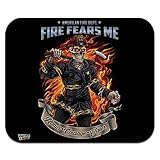 Amerikanisches feuerwehr-feuerwehr-skelett fürchtet mich low profile thin mouse pad mousep