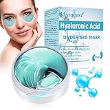 Under Eye Mask, Augen Patches, Augenpads, Hyaluronsäure Feuchtigkeitsspendende Augenmaske, Gelten Fur Augenringe, Tränensäcke, Falten, Dunkle Kreise & Puffiness - 60