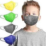 AHOTOP FFP2 Masken, Masken Mundschutz, FFP2 Maske Bunt Kleine Größe, FFP2 Maske CE Zertifiziert, FFP2 Maske Farbig, FFP2 Maske Blau Grau Grün Gelb, Gesichtsmaske Mund Nasen Schutzmaske 20 Stück