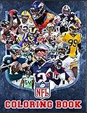 NFL COLORING BOOK: Anxiety NFL Coloring Books For Adults And Kids Relaxation And Stress R