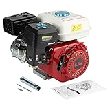Benzinmotor, 4-Takt 6,5 PS Zugstart 168F OHV Standmotor Kartmotor Viertakterssatzmotor Austauschmotor Ersatzb