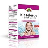 SUNLIFE Kieselerde + Biotin Kapseln: Für Haut, Haare und Nägel, mit Zink, Calcium und Vitamin D3, 128 Kap