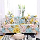 Wunderschöner Sofabezug mit Blumenmuster elastischer staubdichter Sofabezug elastischer Kombinationssofabezug A10 1 S