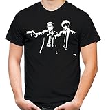 Pulp Fiction Männer und Herren T-Shirt | Spruch Tarantino Kostüm Geschenk (XL, Schwarz)