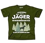 siviwonder Unisex T-Shirt JÄGER DEUTSCH DRAHTHAAR Hund kennt Plätze niemand findet Olive 3XL