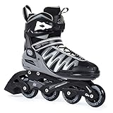 SMJ sport Herren Inliner Inlineskates Skates 82A ABEC5 Fitness PW-150 Grau (45)