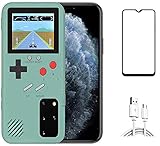 hongping Gameboy Case für iPhone, Retro-Schutzhülle mit Eigener Stromversorgung, 36 Kleine Spiele, Farbdisplay, Videospieletui für iPhone 7 / iPhone 8 (Gratis Geschenk- Handy-Displayschutzfolie)