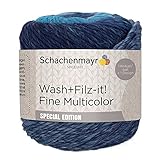 Schachenmayr Wash+Filz-it! Fine 100g, 9812945-00082, Farbe:Pacific color, Handstrickg