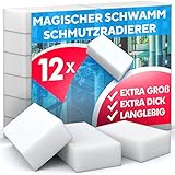 Schmutzradierer Schwamm, hohe Dichte - Nano Melamin Schwämme, Reinigung nur mit Wasser, Starke Reinigungskraft, universell einsetzbar - Magic Dirt E