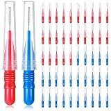 Interdentalbürsten, weiche Zahnstocher, 2,5 mm, 3 mm, Zahnseidekopf, Mundhygienebürste, Zahnreinigungswerkzeug für tägliche gesunde Zähne und Zahnfleisch (100 Stück)