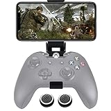 Megadream Faltbare Handy-Halterung für Mobiltelefon, Klammer, Smartphone-Clip, kompatibel mit Microsoft Xbox One/Xbox One S/Xbox X, Steelphone Stratus XL/Nimbus, Steam Controller, Analog-Stick-Kapp