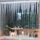 GGYMEI PVC Streifenvorhang, Abgehängte Einteilige Tragende 5kg Windschutzscheibe Perforierte Vorhänge Mehrflügelige Fensterläden Isolierung Türbehang Anpassb