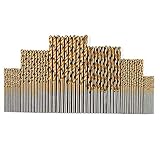 WLDSW Spiralbohrer-Set 60 stücke Bohrer Bits Set Twist Bohrer Set Industry HSS.Hobbers Bohrer for Stahlholz-Kunststoff-Aluminiumlegierung (Color : Gold)