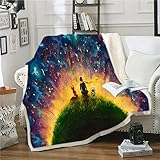 BWBJJ Flanelldecke Fleecedecke Kleiner Prinz Super Soft 3D Drucken Kuscheldecke Warm Flauschige Mikrofaser Kuscheldecke Sofadecke 100x130