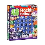 xiaohuangren Weihnachts Countdown Kalender 36/48 Interessante Erz Lernspielzeuge Weihnachtsgeschenkbox Für Kinder (Fels-, Mineralien- Und Fossilien-Ausgrabungssets)