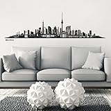 Wandkings Skyline - Deine Stadt wählbar - Berlin - 125 x 27 cm - Wandaufkleber Wandsticker W