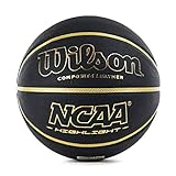 Wilson Men's NCAA Highlight 295 BSKT Basketball, Black/Gold, O