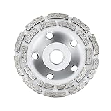 Komoyo Diamant-Schleiftopf Diamanttopfschleifer Schleifscheibe Beton Naturstein Estrich Mauerwerk Universal Twin Speed -125x22,23
