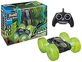 Revell Control 24633 RC Car StuntMonster 1080, 2.4GHz, 4WD Allrad, mit Überschlagfunktion, beidseitig fahrbar, neongrüne Reifen mit LED, 24