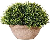 Künstliche Bonsai-Baum Topfpflanze Ornament Mini Künstliche Pflanzen Topf, Gefälschte Pflanzen Gefälschte grüne Gras mit Blumentopf für Zimmerbüro Badezimmer Balkon Dekoration (Size : Large)