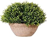 Künstliche Bonsai-Baum Topfpflanze Ornament Mini Künstliche Pflanzen Topf, Gefälschte Pflanzen Gefälschte grüne Gras mit Blumentopf für Zimmerbüro Badezimmer Balkon Dekoration (Size : Large)