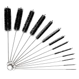 Vicloon Reinigungsbürsten, 13 Stück Flasche Reinigungsbürsten Milchschlauchbürste Nylon Schlauchbürste Set für Reagenzgläser Reinigen Teekanne Düse Trinken S