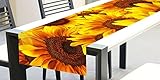 DIMEX LINE | Tischläufer - Tischdecke - Tischtuch - Tischwäsche Sonnenblumen | 40 x 140 cm | hochwertiges Sublimationsdruck