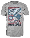 Funko T-SHIRT-125 - Pop Tees, Marvel - Captain America - Fight for Justice, Größe XXL