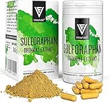 Vitalfuel® Sulforaphan Kapseln hochdosiert | Brokkoli Extrakt & Brokkolisprossen - & Vitamin B12 | VEGAN | 60 Stück Sulforaphan Kap
